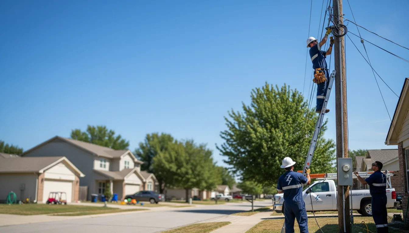 Residential electrician providing installation services in Ava, IL